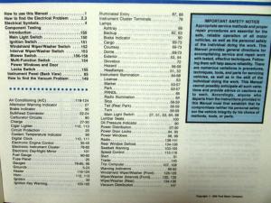 1986 Ford Dealer Electrical & Vacuum Diagram Service Manual Aerostar Van