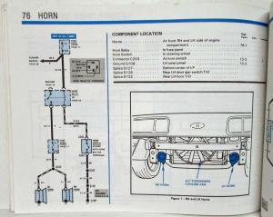 1986 Ford Dealer Electrical & Vacuum Diagram Service Manual Merkur XR4Ti