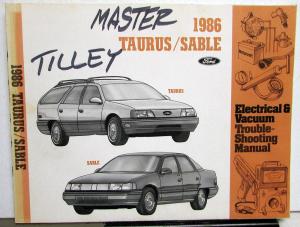 1986 Ford Mercury Dealer Electrical & Vacuum Diagram Service Manual Taurus Sable