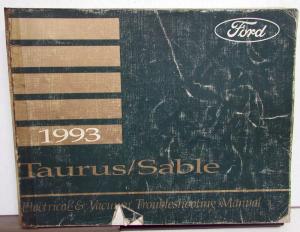 1993 Ford Taurus Mercury Sable Electrical & Vacuum Trouble Shop Service Manual