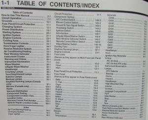 1993 Ford Festiva Electrical & Vacuum Trouble Shooting Shop Service Manual