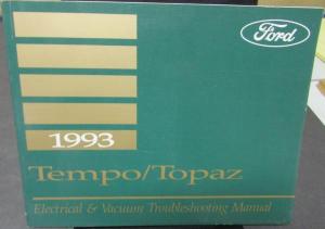 1993 Ford Tempo Mercury Topaz Electrical & Vacuum Trouble Shooting Shop Manual