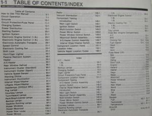 1993 Ford Escort Mercury Tracer Electrical & Vacuum Trouble Shooting Shop Manual