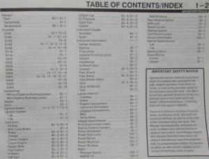 1994 Ford Escort Mercury Tracer Electrical & Vacuum Trouble Shooting Shop Manual
