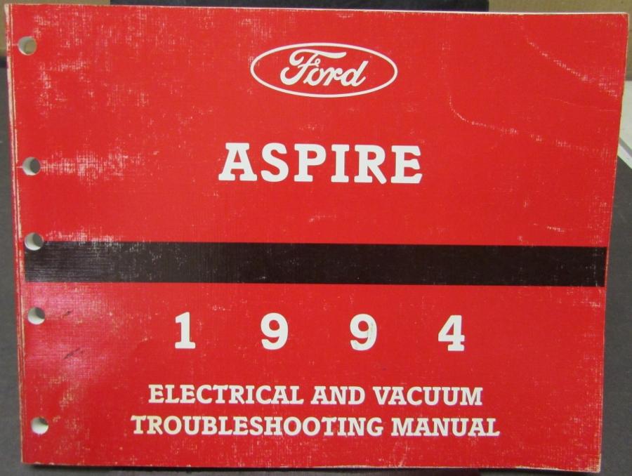 1994 Ford Aspire Electrical & Vacuum Trouble Shooting Shop Service Manual