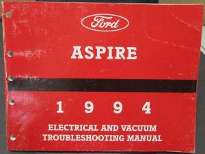 1994 Ford Aspire Electrical & Vacuum Trouble Shooting Shop Service Manual
