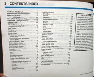 1988 Lincoln Dealer Electrical & Vacuum Diagram Service Manual Continental