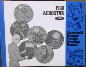 1988 Ford Dealer Electrical & Vacuum Diagram Service Manual Aerostar Van