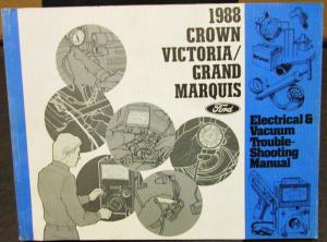 1988 Ford Mercury Electrical & Vacuum Diagram Crown Victoria Grand Marquis