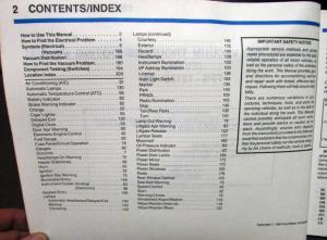 1988 Ford Mercury Dealer Electrical & Vacuum Diagram Manual Taurus Sable