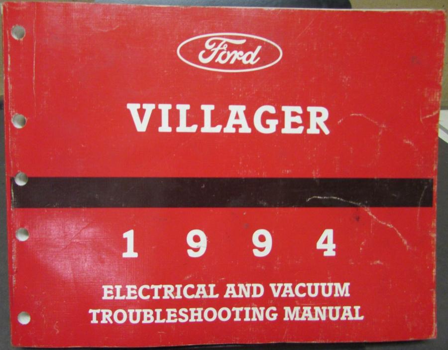 1994 Mercury Villager Electrical & Vacuum Trouble Shooting Shop Service Manual