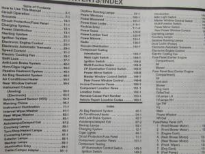 1994 Mercury Villager Electrical & Vacuum Trouble Shooting Shop Service Manual
