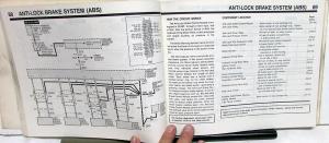 1989 Ford Mercury Dealer Electrical & Vacuum Diagram Manual T-Bird Cougar