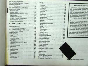 1989 Ford Dealer Electrical & Vacuum Diagram Service Manual Merkur XR4Ti