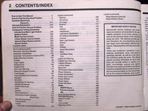 1989 Ford Mercury Dealer Electrical & Vacuum Diagram Service Manual Taurus Sable