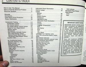1989 Ford Dealer Electrical & Vacuum Diagram Service Manual Festiva