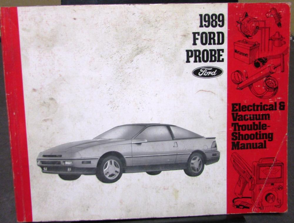 1989 Ford Dealer Electrical & Vacuum Diagram Service Manual Probe