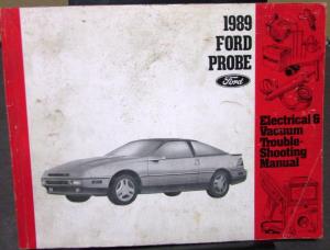 1989 Ford Dealer Electrical & Vacuum Diagram Service Manual Probe