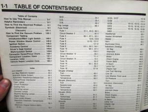 1990 Ford Mercury Dealer Electrical & Vacuum Diagram Service Manual Taurus Sable