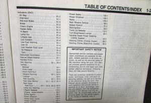 1990 Ford Mercury Dealer Electrical & Vacuum Diagram Service Manual Taurus Sable