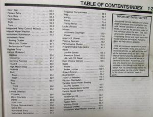 1990 Ford T-Bird Mercury Cougar Dealer Electrical & Vacuum Diagram Shop Manual