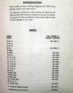 1976 GM Dealer Electrical Wiring Diagram Service Manual Truck 40/45-90/95