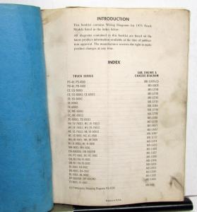 1975 GMC Dealer Electrical Wiring Diagram Service Manual Truck 4500-9500