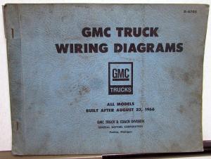 1967 GMC Dealer Electrical Wiring Diagram Service Manual All Truck Models