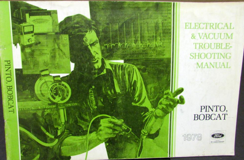 1978 Ford Mercury Dealer Electrical & Vacuum Diagram Manual Pinto Bobcat