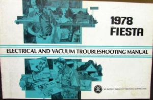 1978 Ford Dealer Electrical & Vacuum Diagram Service Manual Fiesta