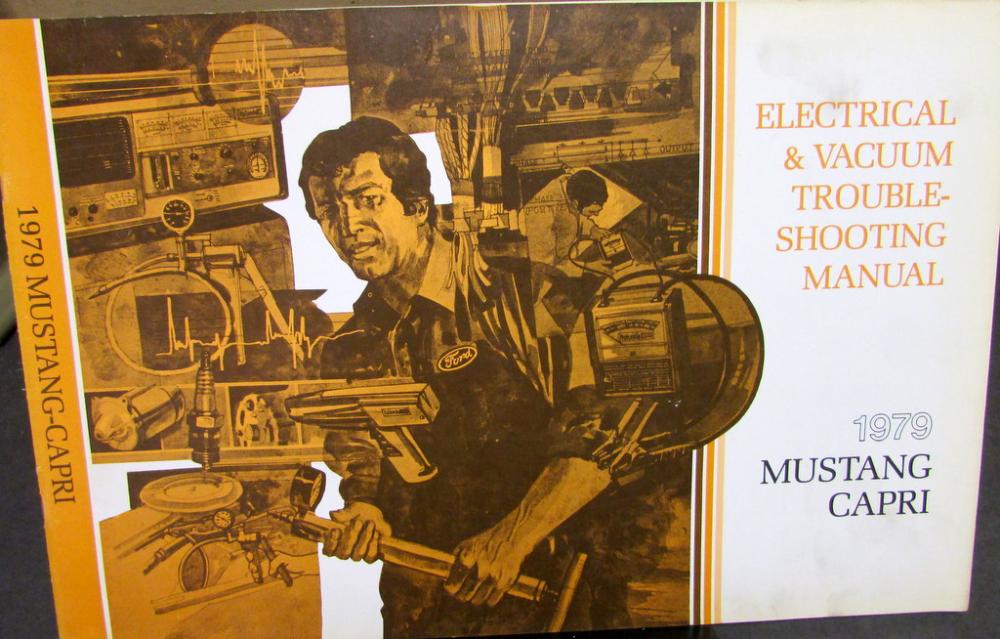 1979 Ford Mercury Dealer Electrical & Vacuum Diagram Manual Mustang Capri