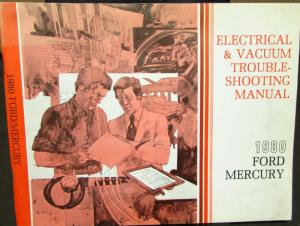 1980 Ford Mercury Dealer Electrical & Vacuum Diagram Service Manual