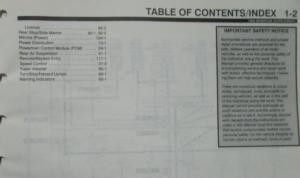 1995 Ford Windstar Supplement Electrical & Vacuum Troubleshooting Shop Manual