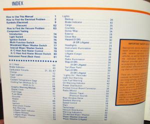 1981 Ford Mercury Dealer Electrical & Vacuum Diagram Manual Escort Lynx