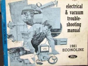 1981 Ford Dealer Electrical & Vacuum Diagram Service Manual Econoline Van
