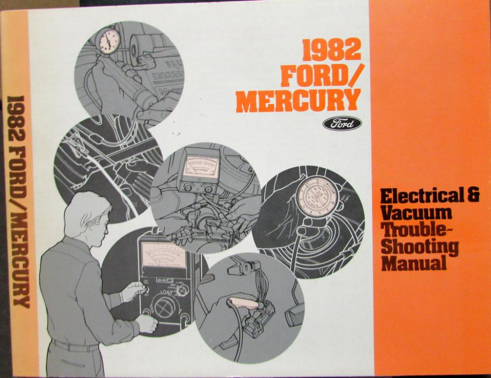 1982 Ford Mercury Dealer Electrical & Vacuum Diagram Service Manual