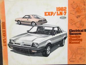 1982 Ford Mercury Electrical & Vacuum Diagram Service Manual EXP LN7