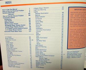 1982 Ford Mercury Electrical & Vacuum Diagram Service Manual Granada Cougar