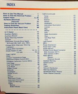 1982 Ford Electrical & Vacuum Diagram Service Manual Econoline Van
