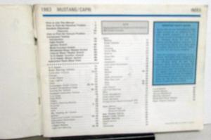 1983 Ford Mercury Dealer Electrical & Vacuum Diagram Manual Mustang Capri