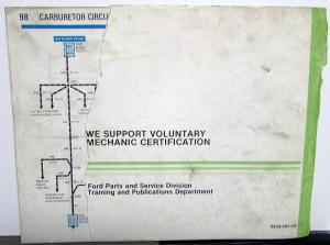 1983 Ford Mercury Dealer Electrical & Vacuum Diagram Manual Mustang Capri