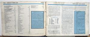 1984 Lincoln Dealer Electrical & Vacuum Diagram Service Manual Repair