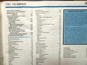 1984 Ford Mercury Dealer Electrical & Vacuum Diagram Manual LTD Marquis
