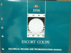 1998 Ford Dealer Electrical & Vacuum Diagram Service Manual Escort Coupe