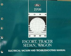 1998 Ford Mercury Dealer Electrical & Vacuum Diagram Manual Escort Tracer