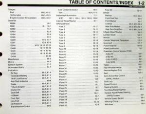 1998 Ford Mercury Dealer Electrical & Vacuum Diagram Manual Taurus Sable