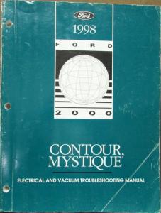 1998 Ford Mercury Dealer Electrical & Vacuum Diagram Manual Contour Mystique