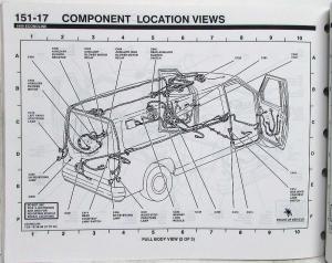 1999 Ford Dealer Electrical Wiring Diagram Service Manual Econoline Club Wagon