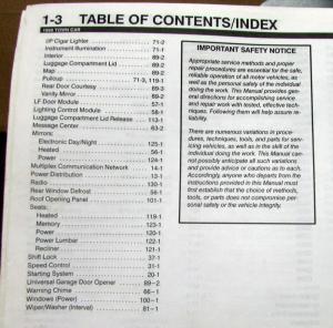 1999 Lincoln Dealer Electrical Wiring Diagram Service Manual Town Car