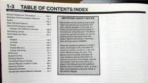 1999 Lincoln Dealer Electrical Wiring Diagram Service Manual Continental
